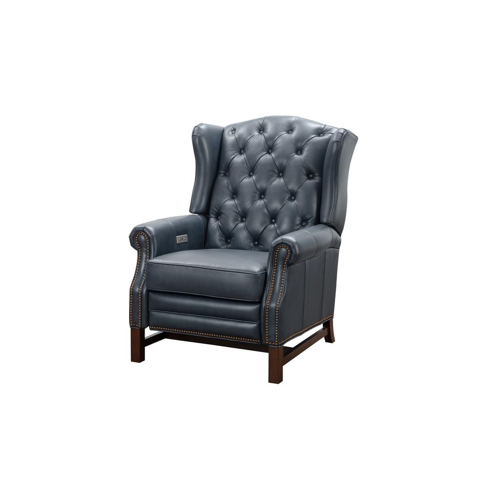 9-1163 Sheridan Power Recliner, Navy Blue. Picture 3