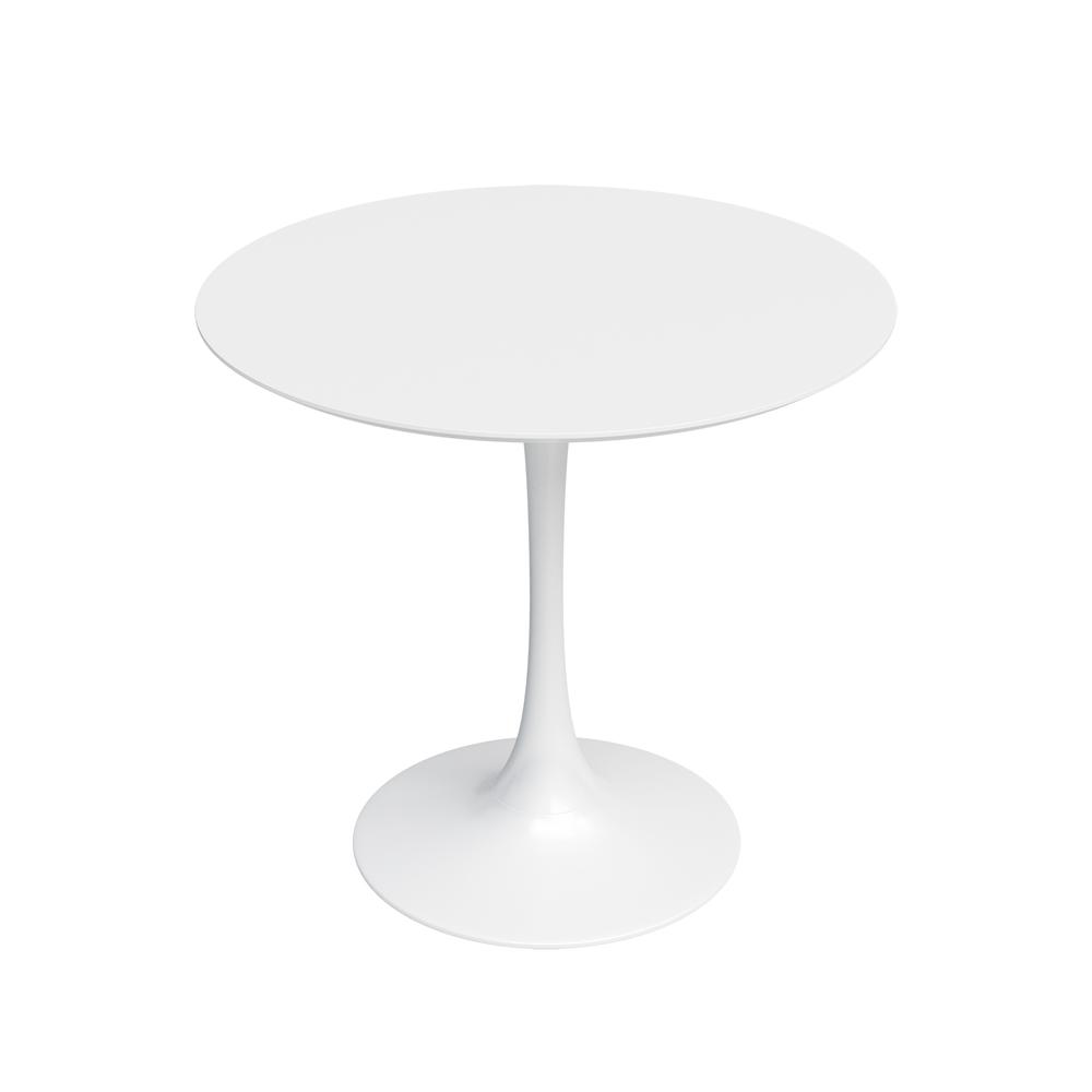 Jamesdar Kurv 31.5 in. Cafe Table, White. Picture 4