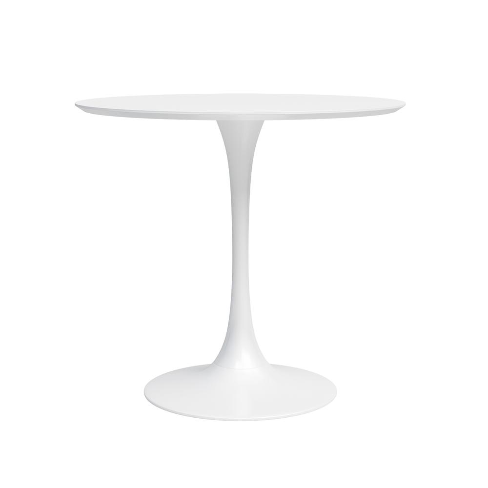 Jamesdar Kurv 31.5 in. Cafe Table, White. Picture 1