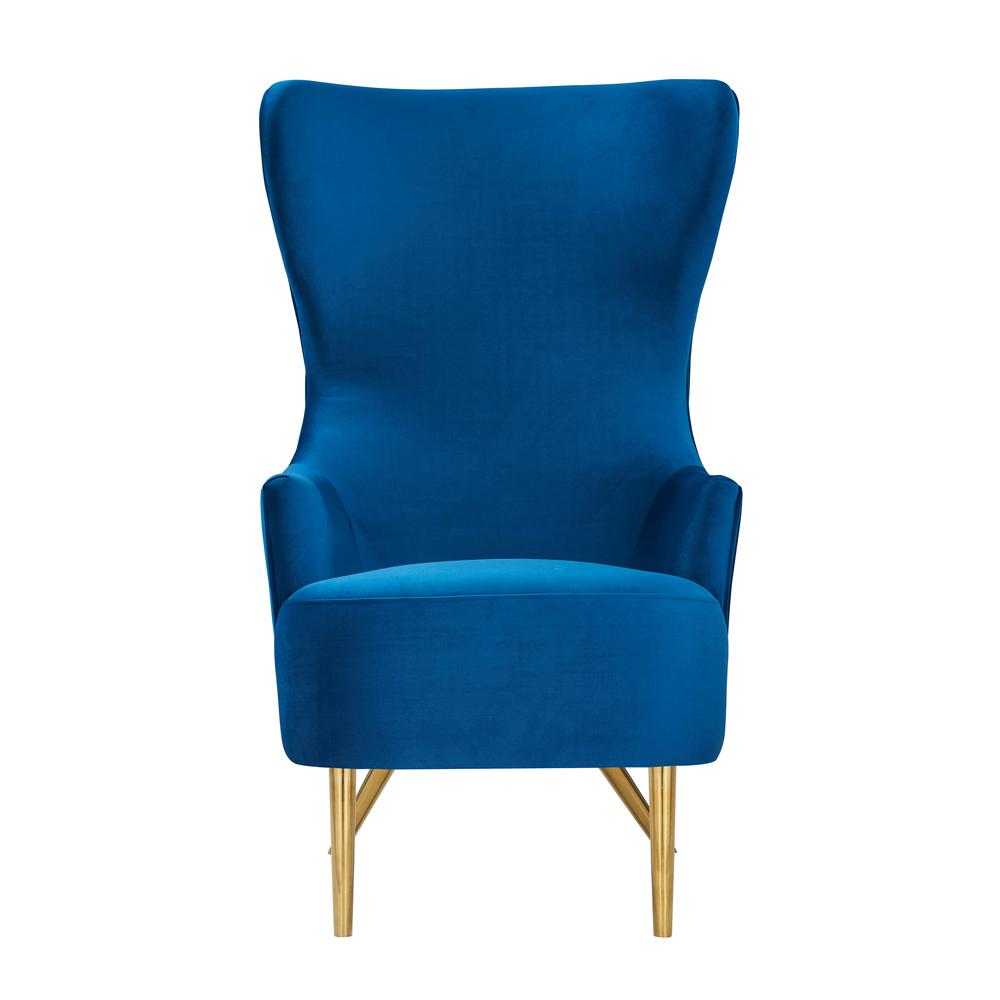 Julia Navy Wingback Chair. Picture 11