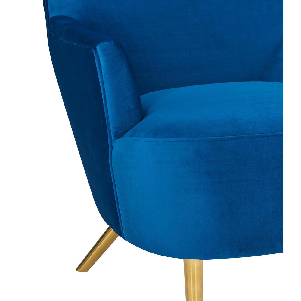 Julia Navy Wingback Chair. Picture 13