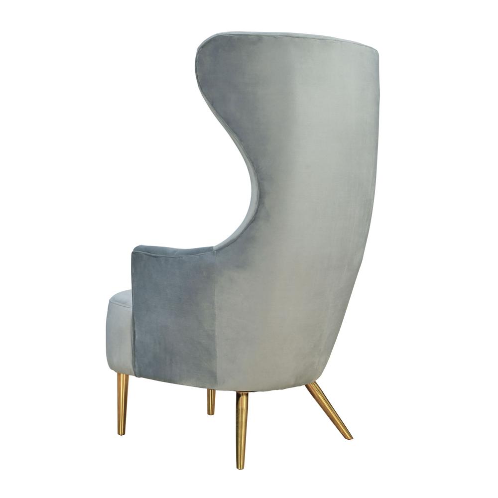 Julia Grey Wingback Chair. Picture 13