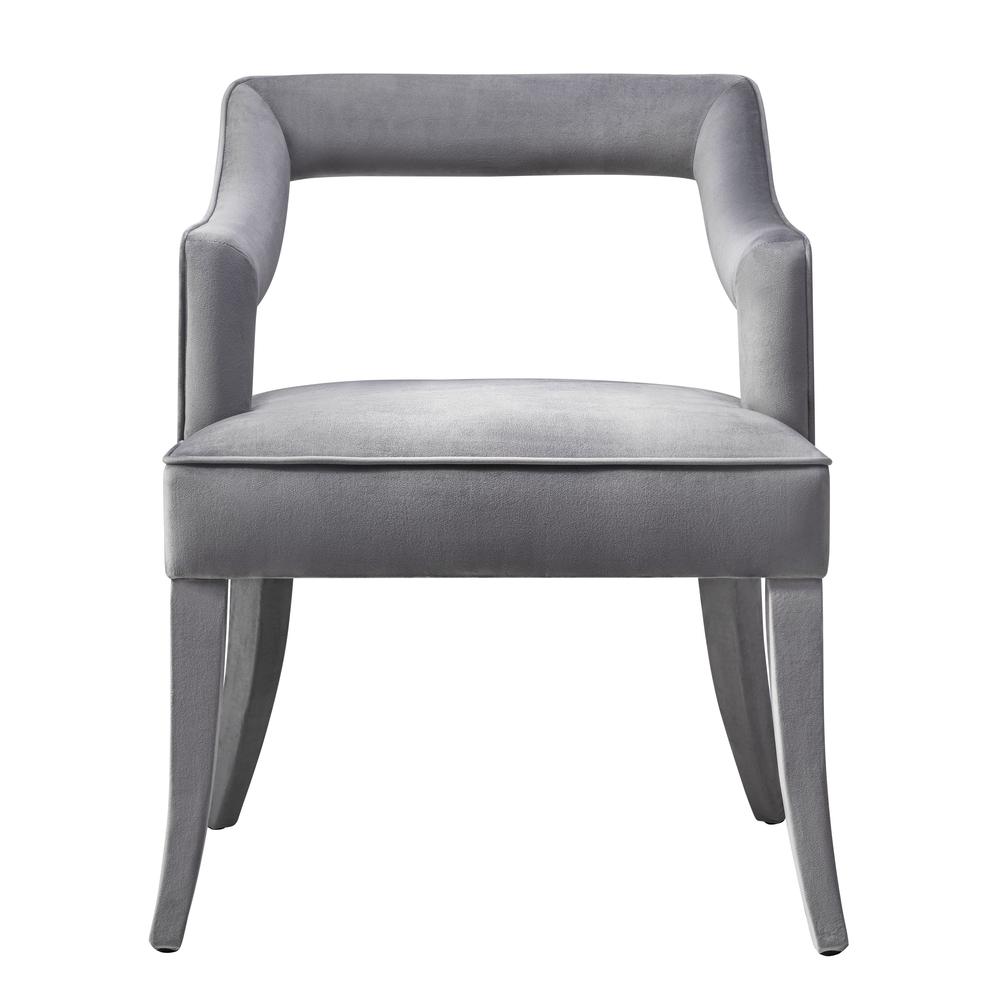 Tiffany Grey Velvet Chair. Picture 10