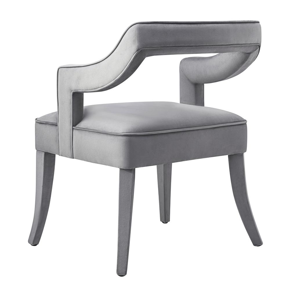 Tiffany Grey Velvet Chair. Picture 11