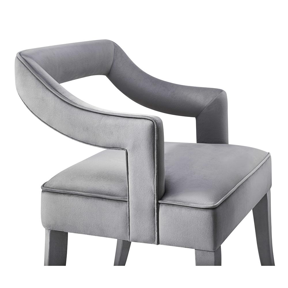 Tiffany Grey Velvet Chair. Picture 12