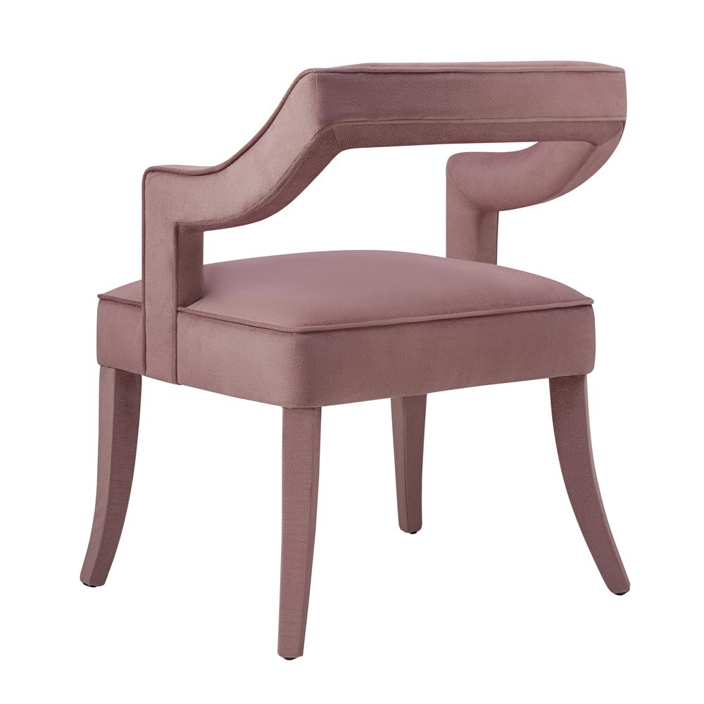 Tiffany Pink Slub Velvet Chair. Picture 12