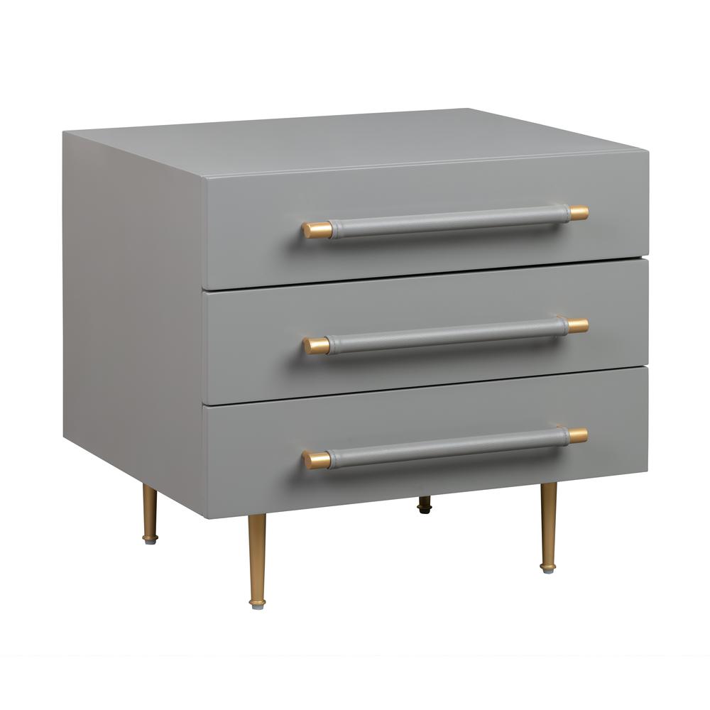 Trident Grey Nightstand. Picture 2
