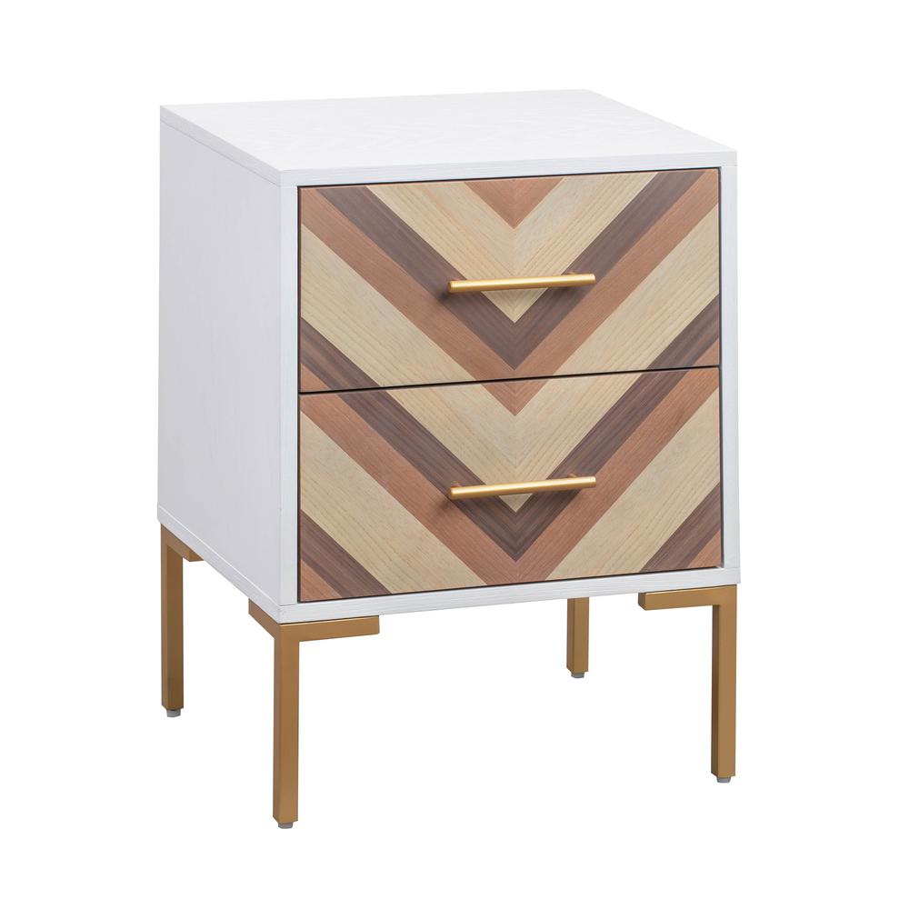 Quinn White Side Table. Picture 1