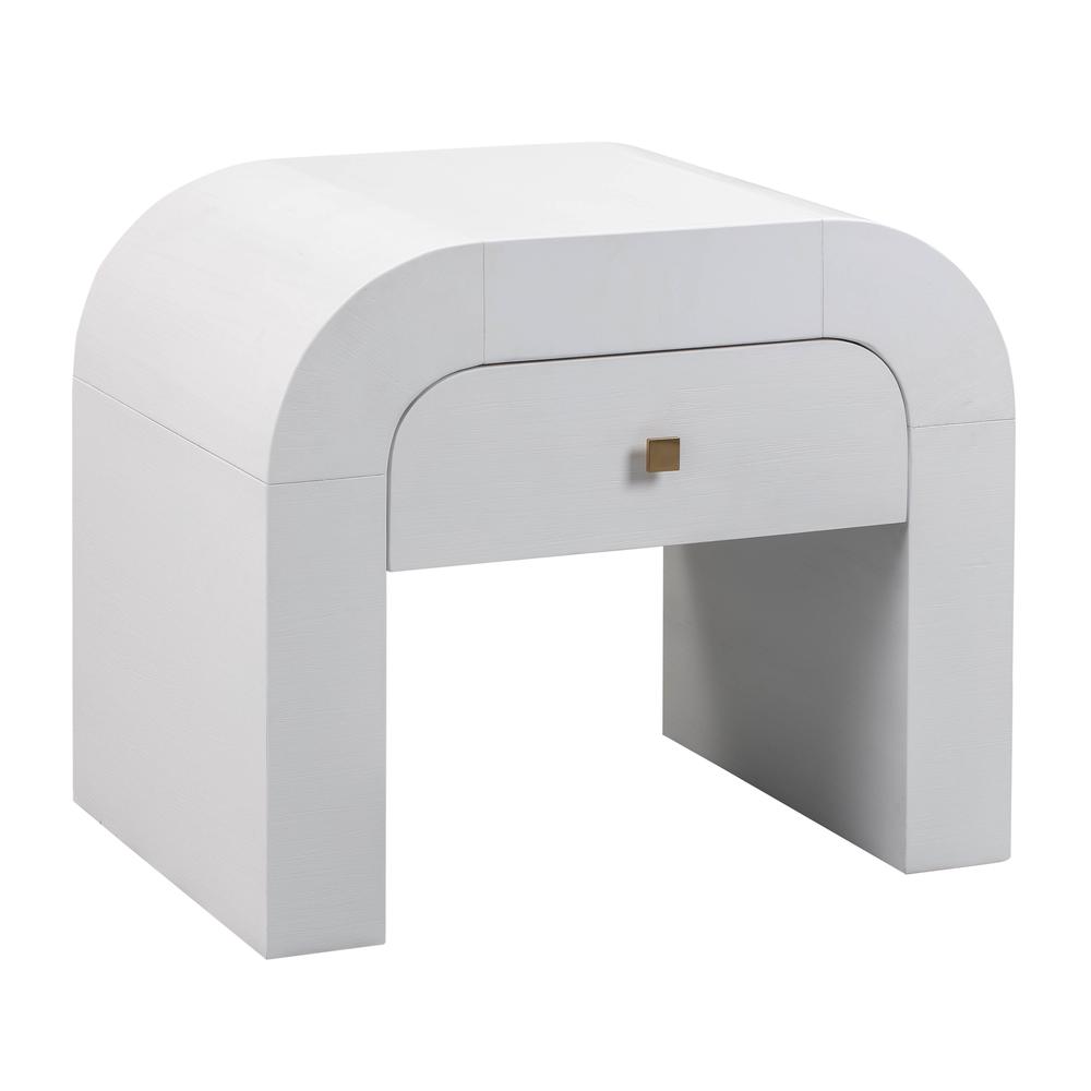 Hump White Nightstand. Picture 1