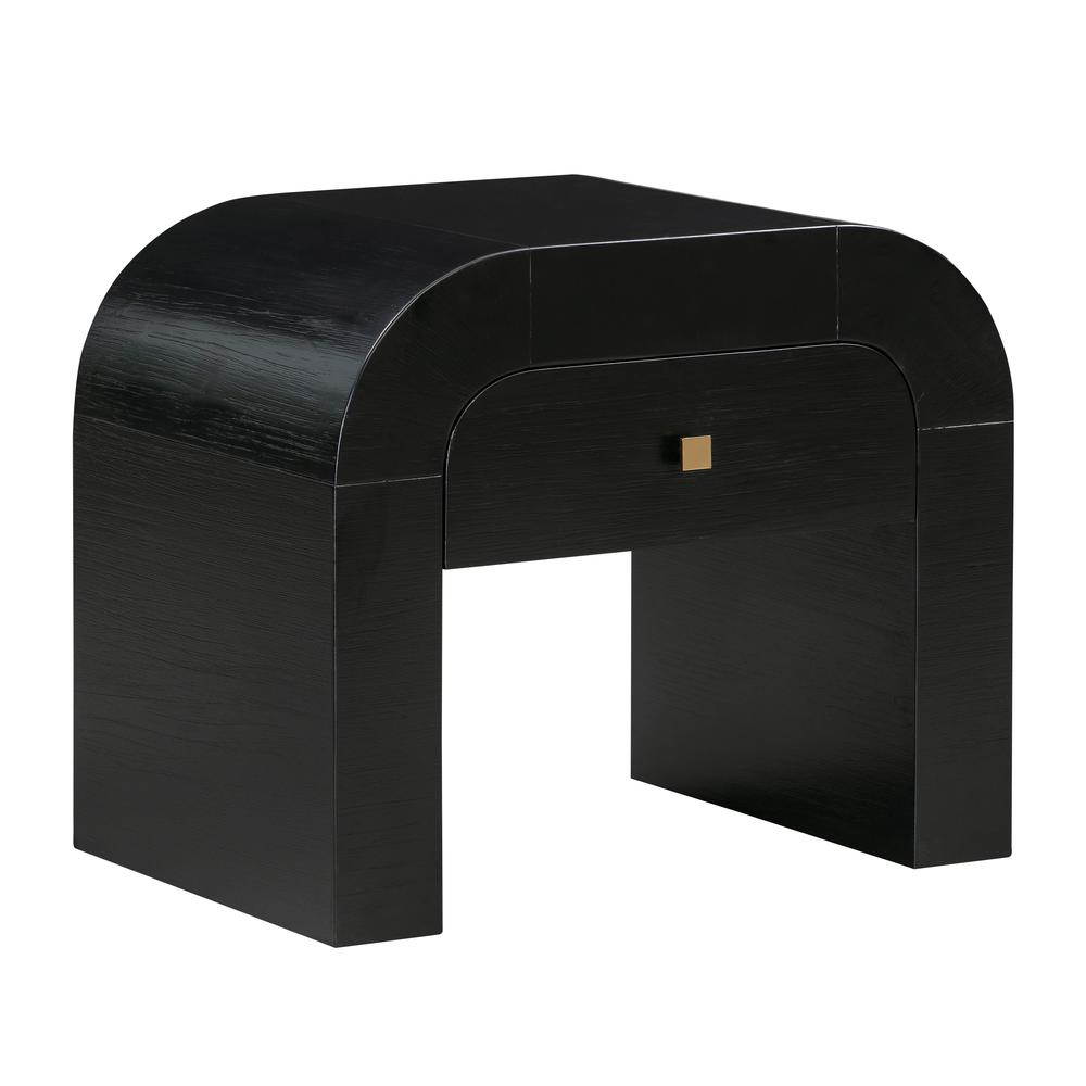 Hump Black Nightstand. Picture 1