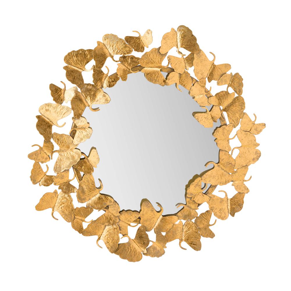 Handcrafted Gold Leaf Mirror - 27 Inch, Belen Kox. Picture 1