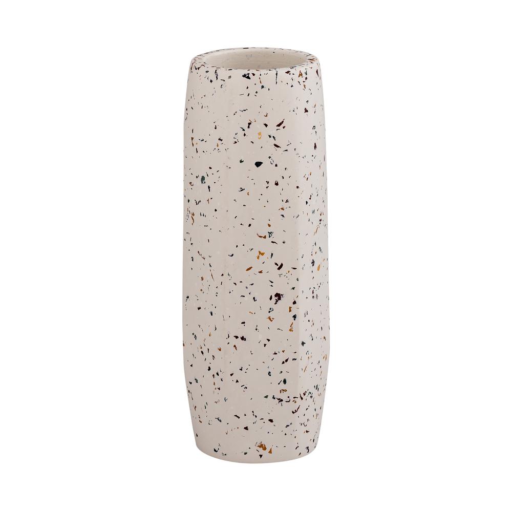 Terrazzo White Vase - Medium Skinny. Picture 1
