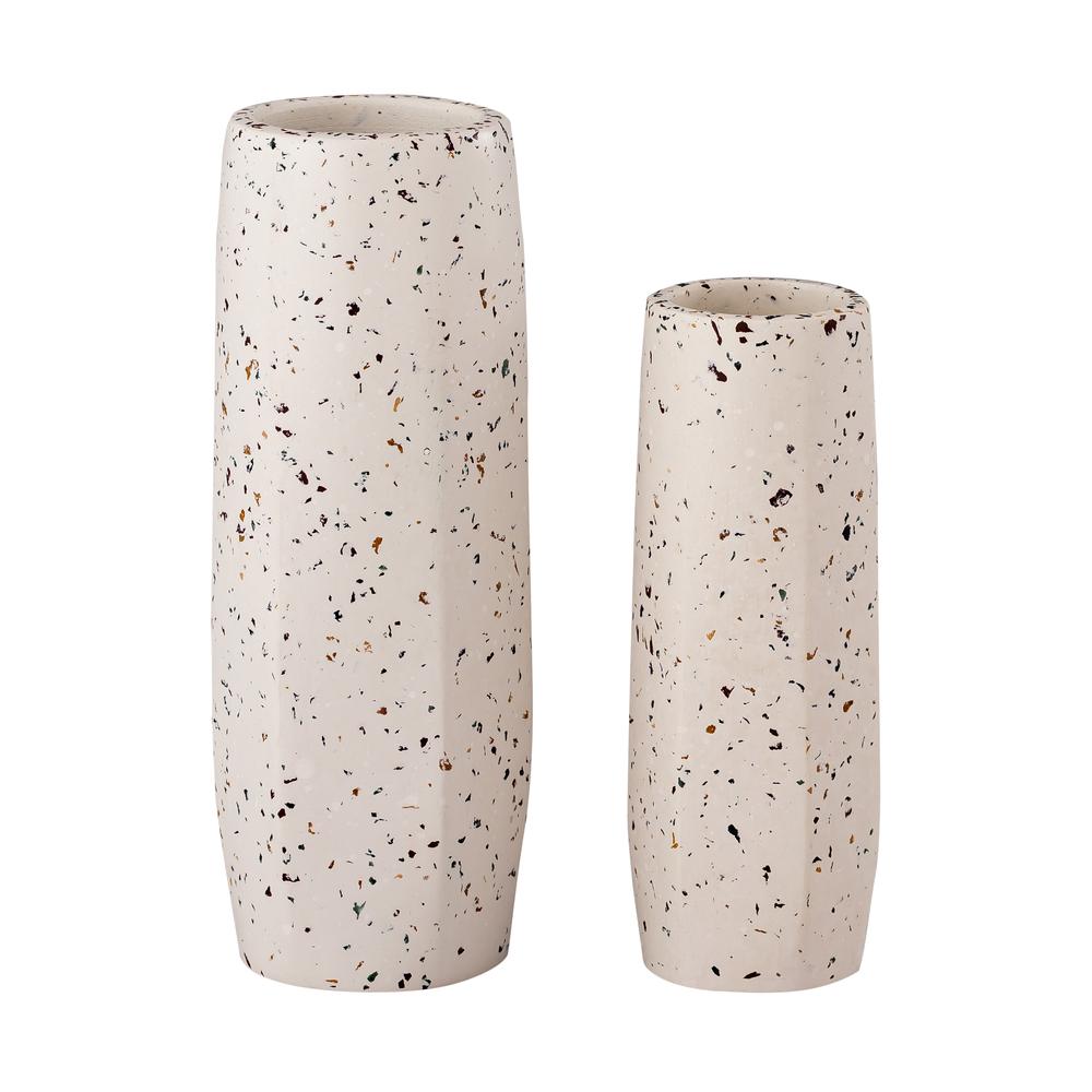 Terrazzo White Vase - Medium Skinny. Picture 6