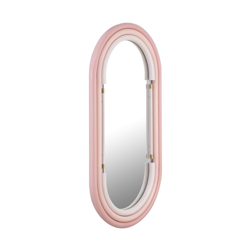 Neon Wall Mirror in Pink. Picture 11
