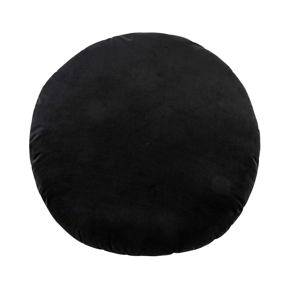 Potter 20" Black Velvet Pillow. Picture 1