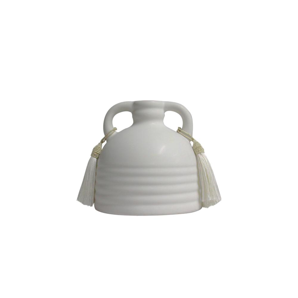 Adonis White Ceramic Vase. Picture 5