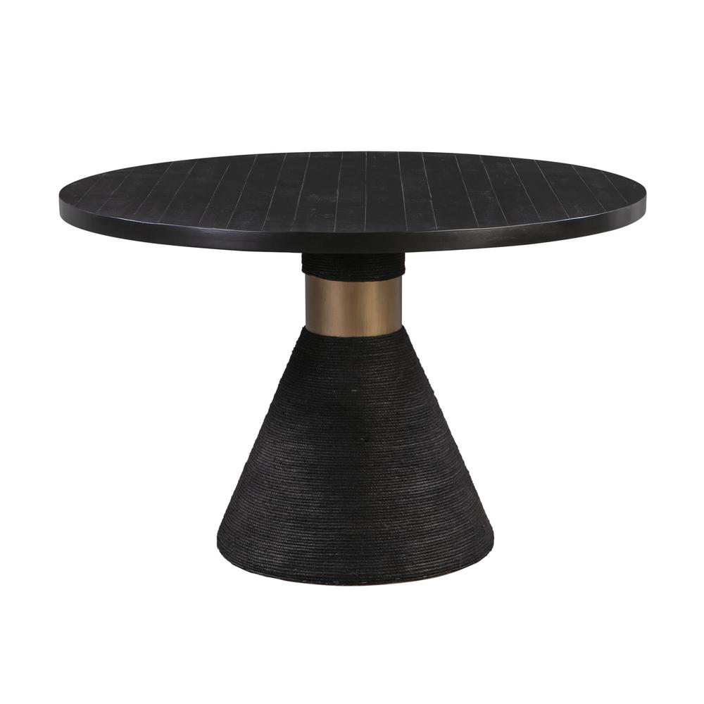 Rishi Black Rope Round Table. Picture 1
