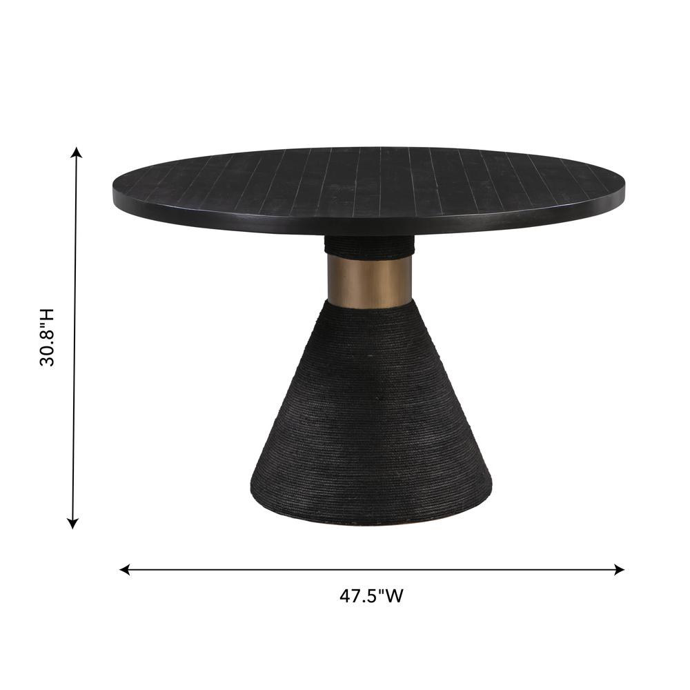 Rishi Black Rope Round Table. Picture 20