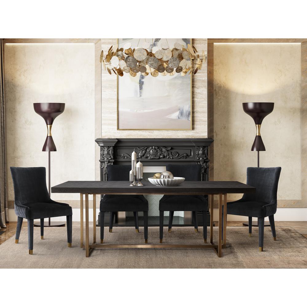 Mason Black 79" Dining Table. Picture 6