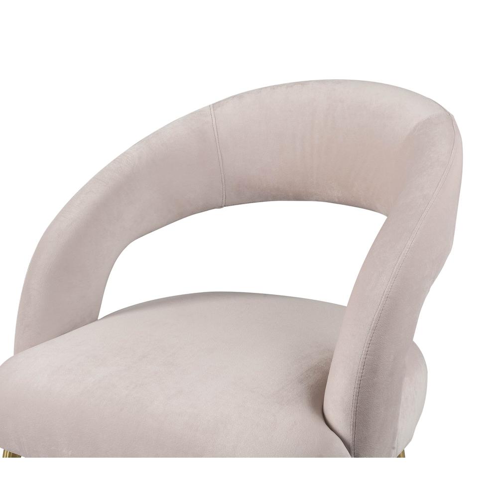 Rocco Blush Velvet Dining Chair. Picture 16