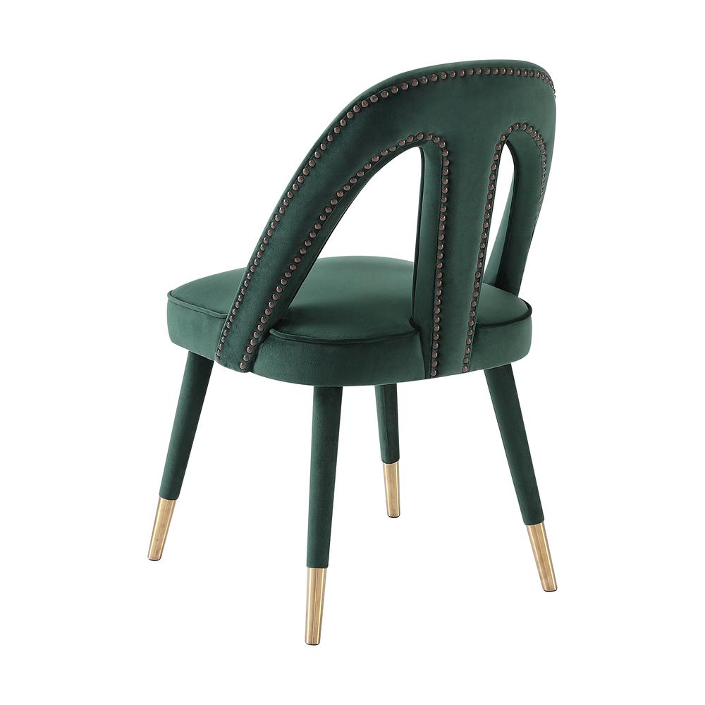 Petra Forest Green Velvet Side Chair. Picture 26