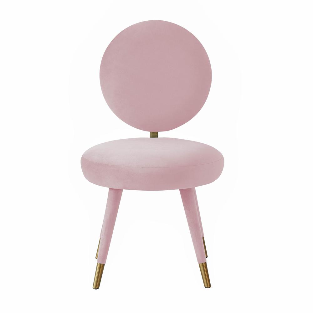Kylie Bubblegum Velvet Dining Chair. Picture 10