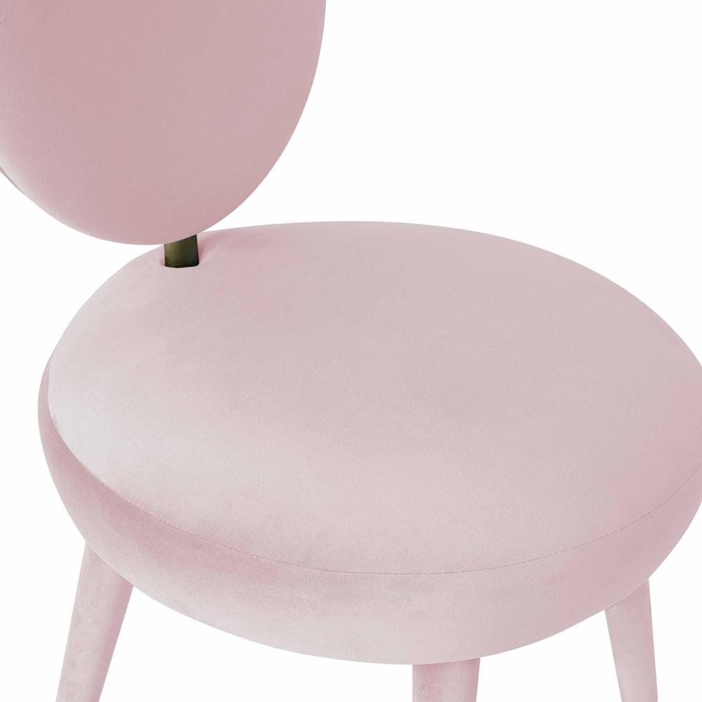 Kylie Bubblegum Velvet Dining Chair. Picture 12