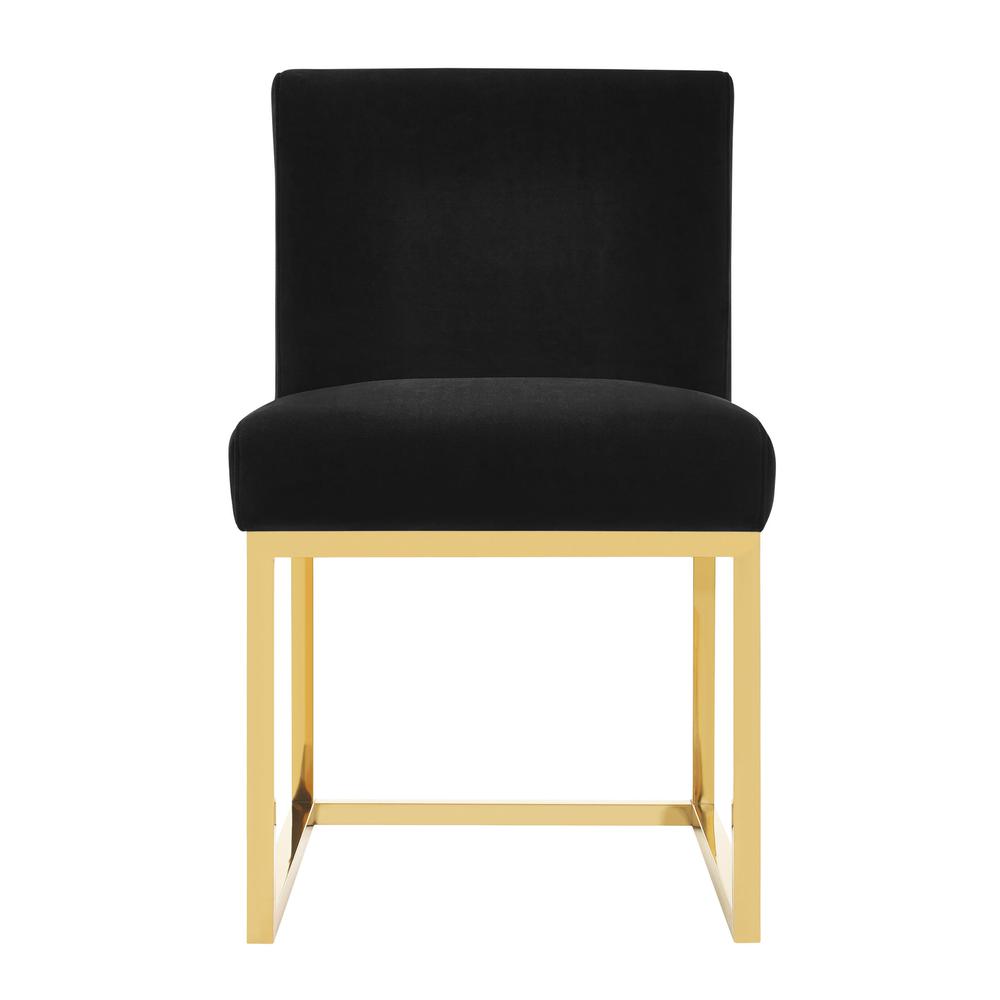 Haute Black Velvet Chair. Picture 10
