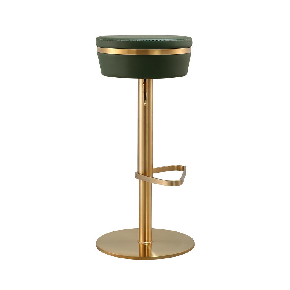 Astro Malachite Green and Gold Adjustable Stool. Picture 16