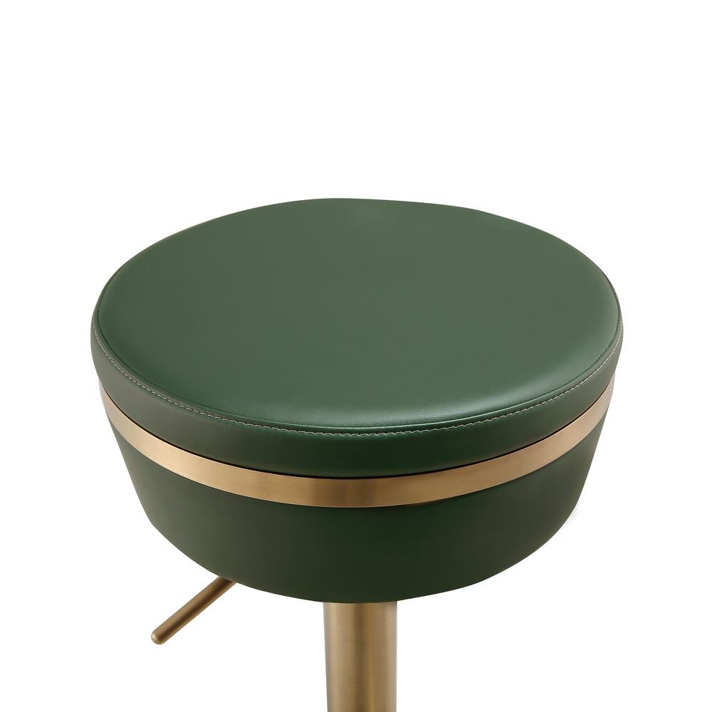 Astro Malachite Green and Gold Adjustable Stool. Picture 17