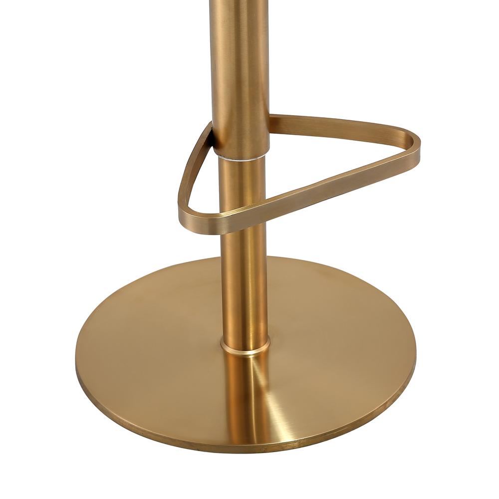 Astro White and Gold Adjustable Stool. Picture 17