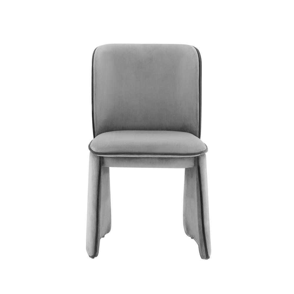 Kinsley Grey Velvet Dining Chair. Picture 9
