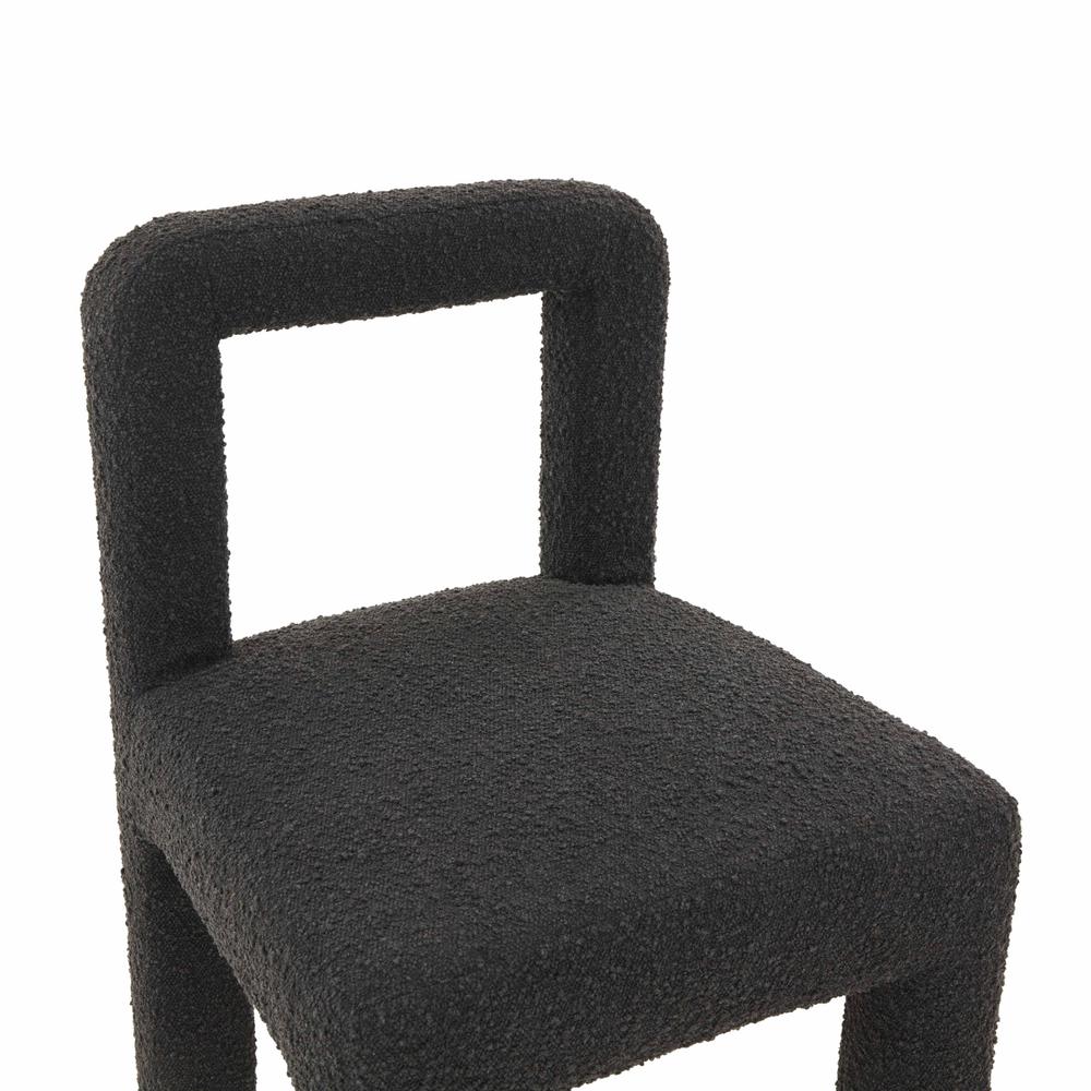 Hazel Black Boucle Dining Chair. Picture 17