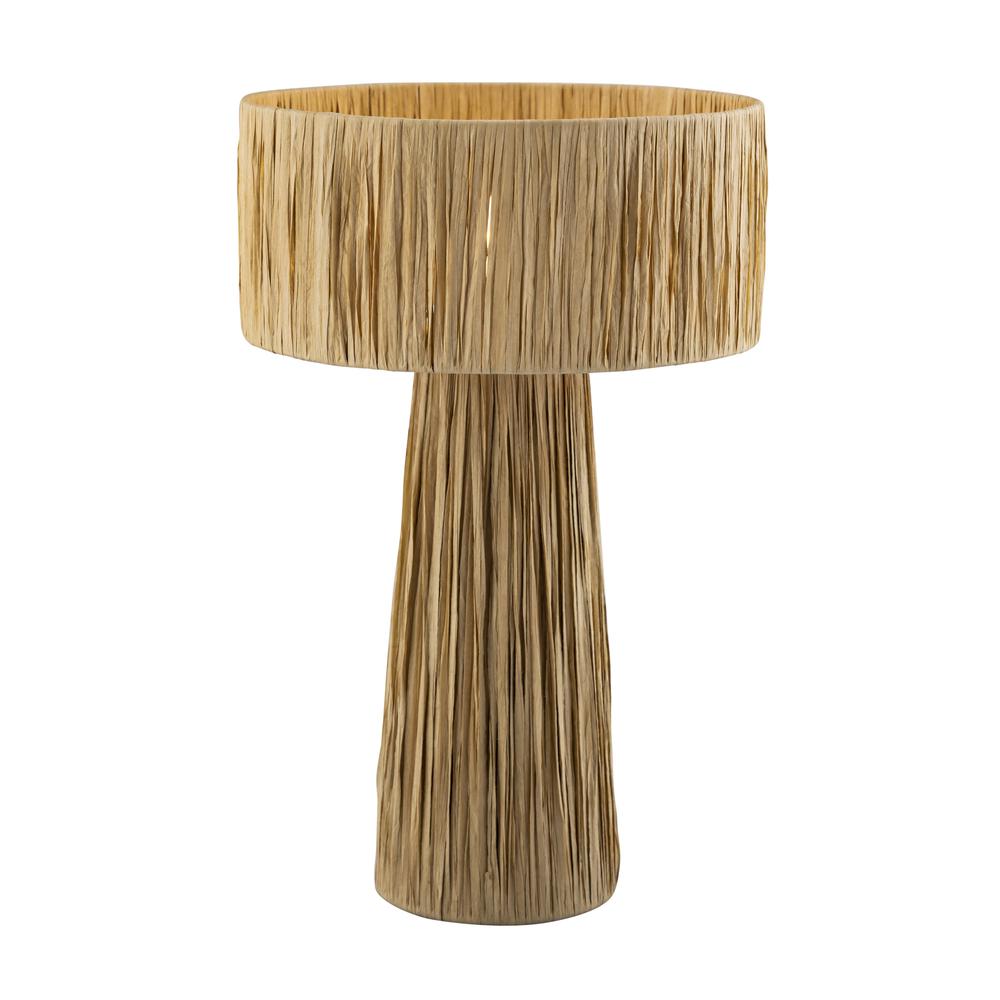 Shelby Raffia Natural Table Lamp. Picture 1