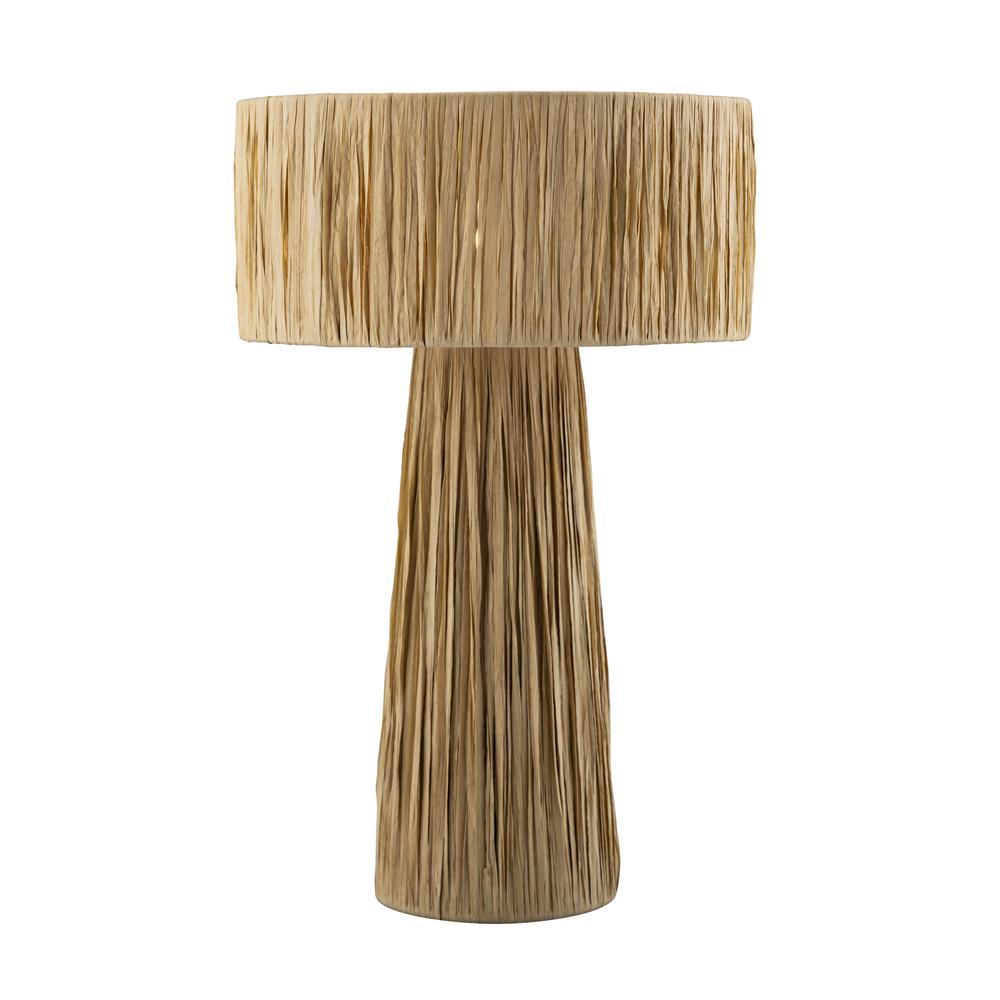Shelby Raffia Natural Table Lamp. Picture 14