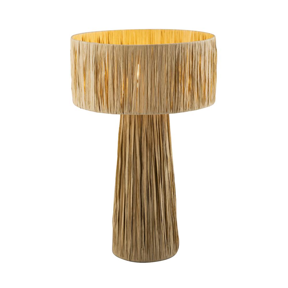 Shelby Raffia Natural Table Lamp. Picture 15