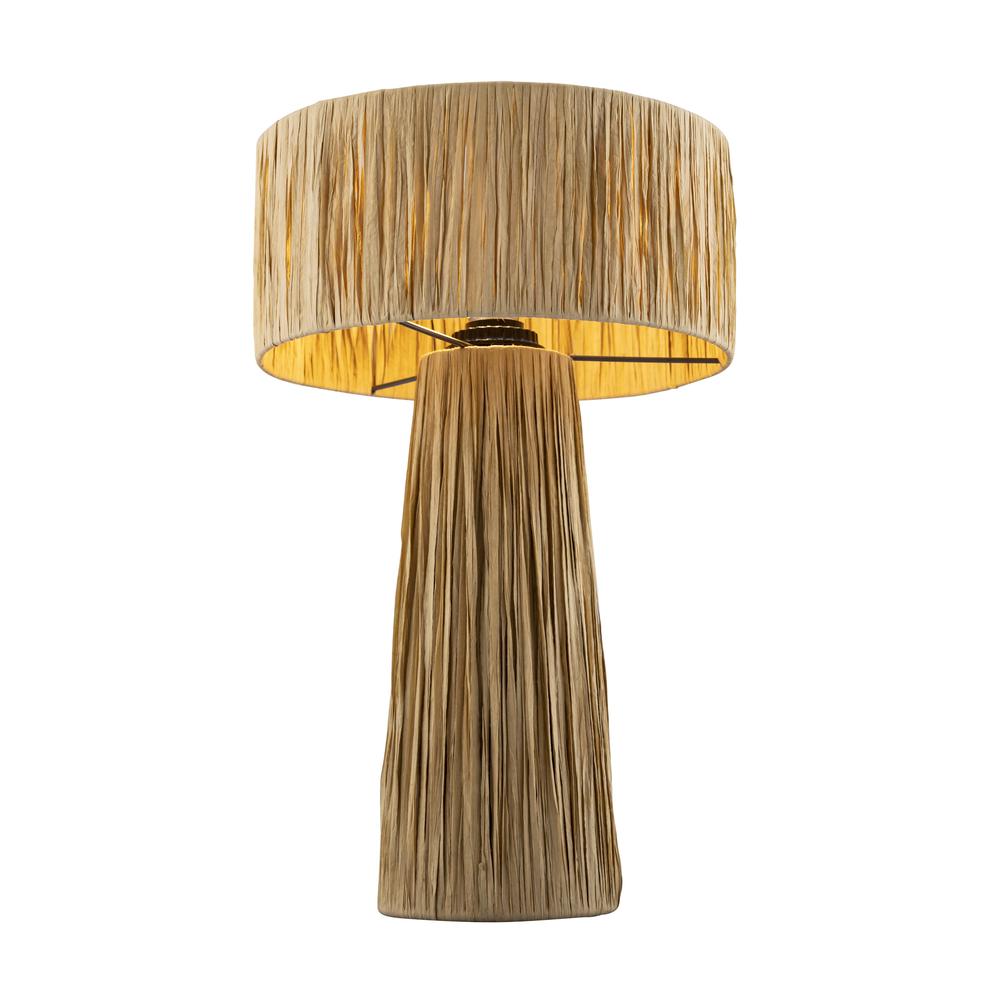 Shelby Raffia Natural Table Lamp. Picture 16