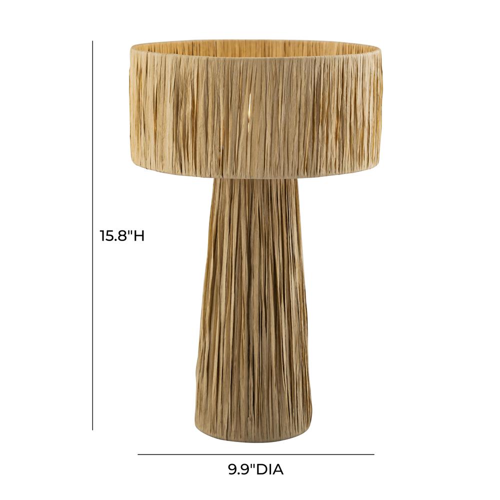Shelby Raffia Natural Table Lamp. Picture 18