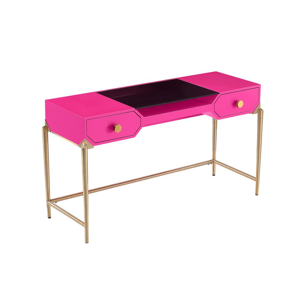 Bajo Pink Lacquer Desk. Picture 14