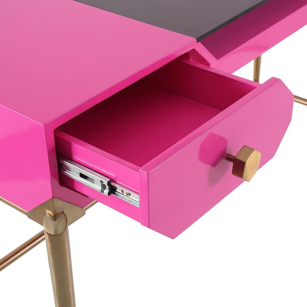 Bajo Pink Lacquer Desk. Picture 16