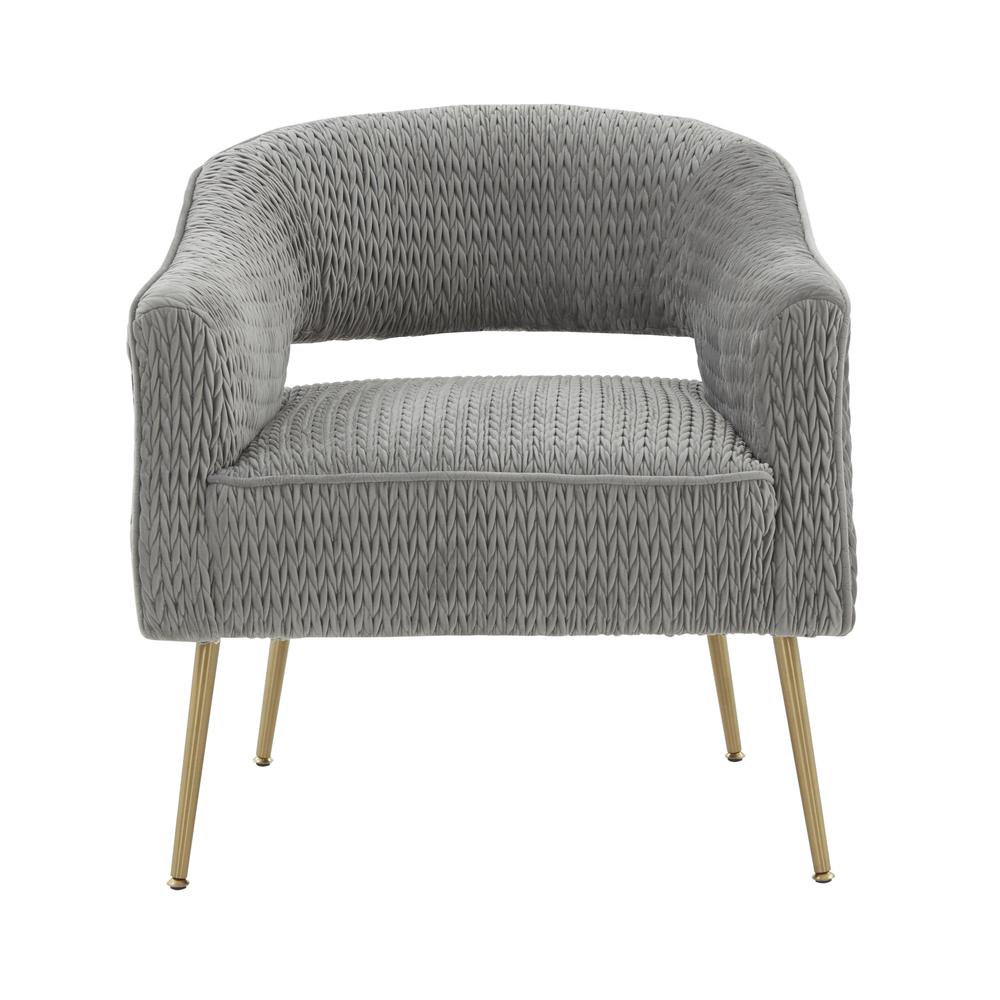 Diana Grey Velvet Accent Chair. Picture 13