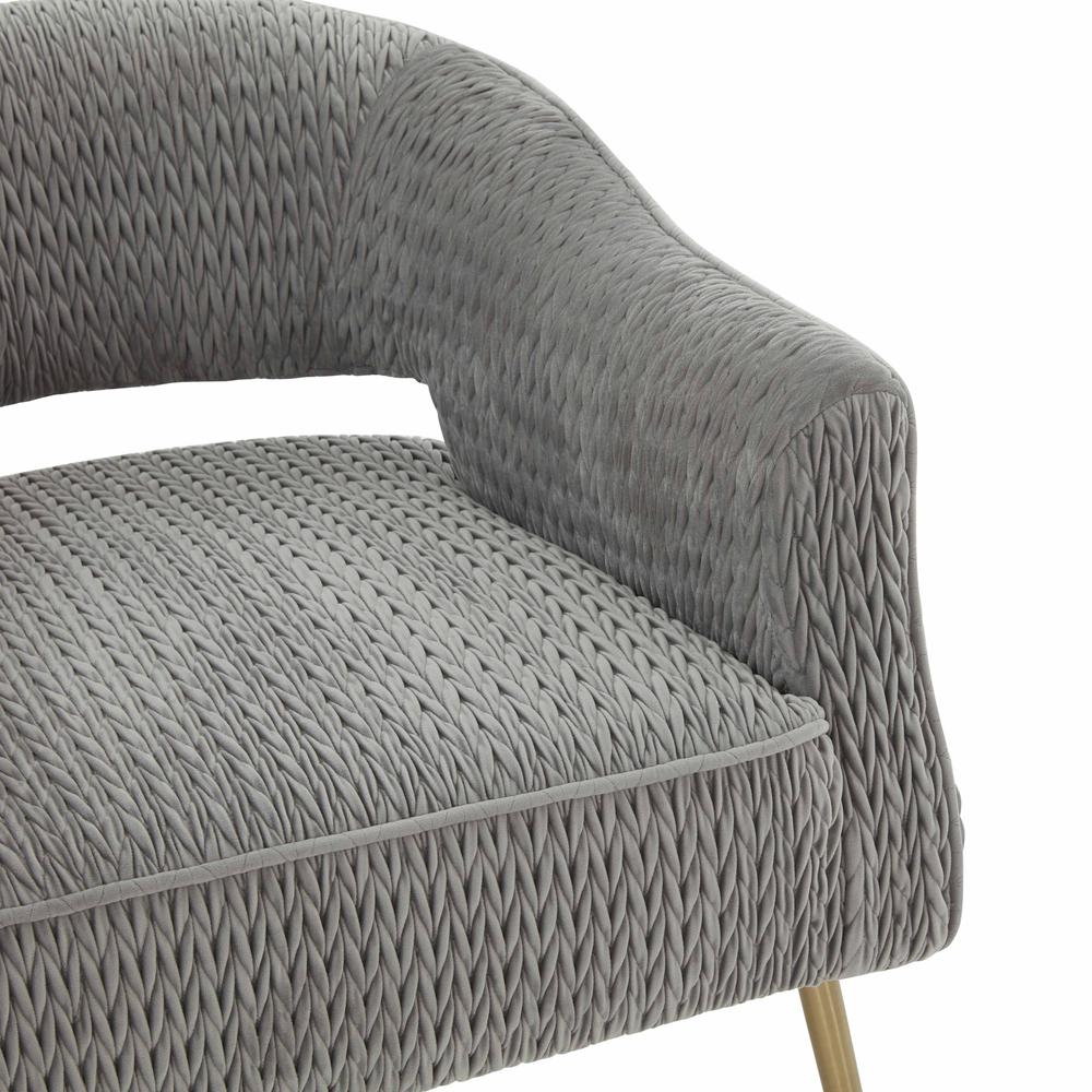 Diana Grey Velvet Accent Chair. Picture 14