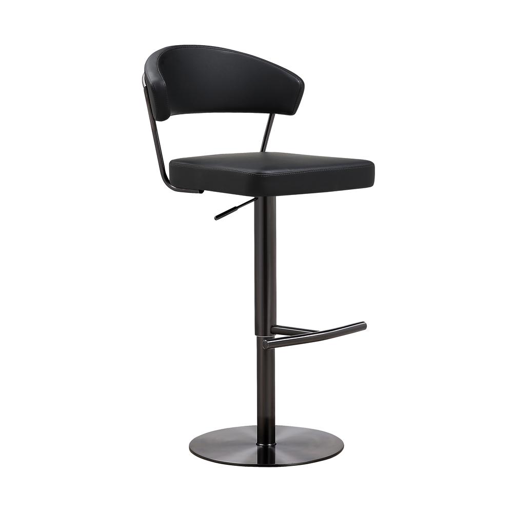 Cosmo Black on Black Steel Barstool. Picture 13