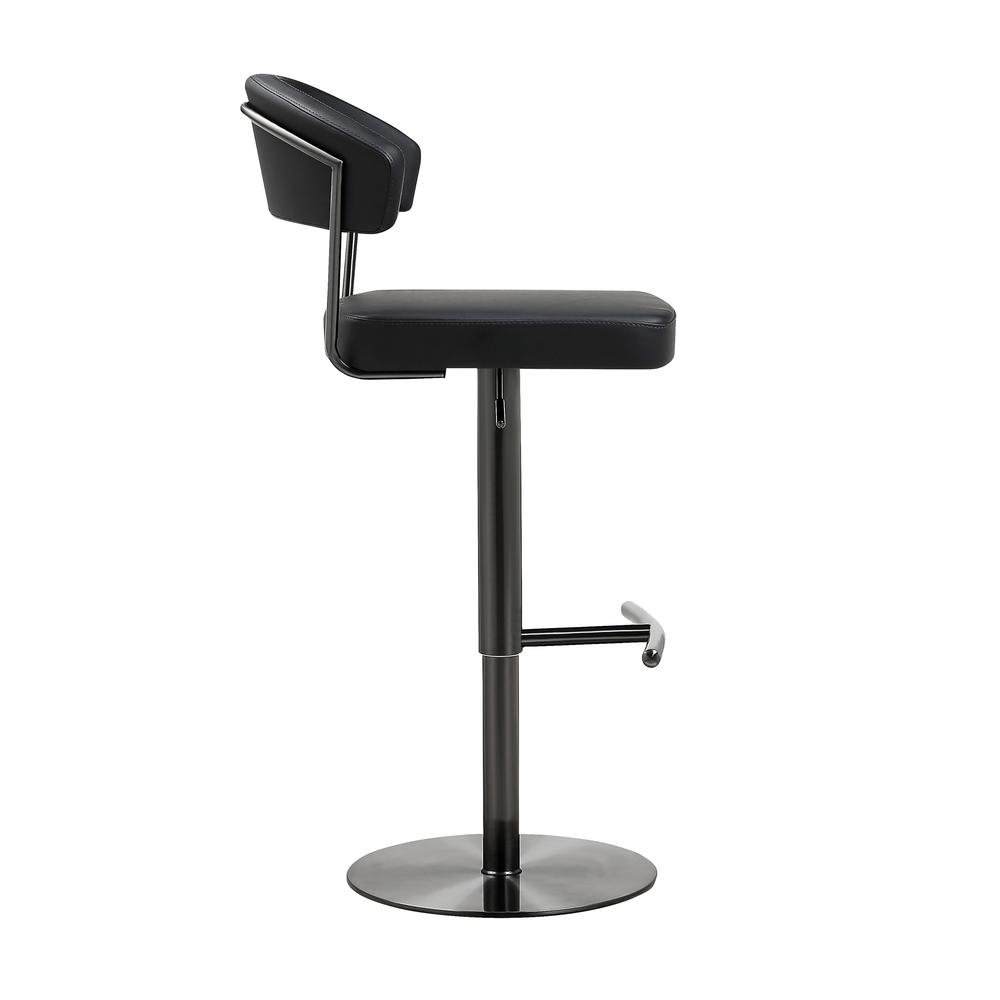 Cosmo Black on Black Steel Barstool. Picture 15