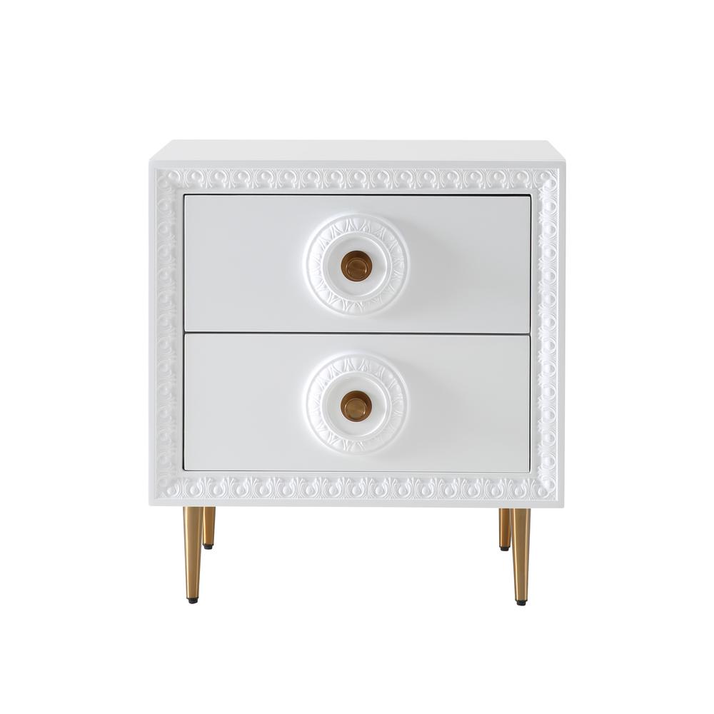 Bovey White Lacquer Side Table. Picture 16