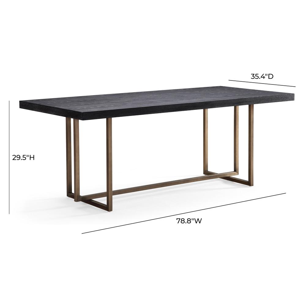 Mason Black 79" Dining Table. Picture 19