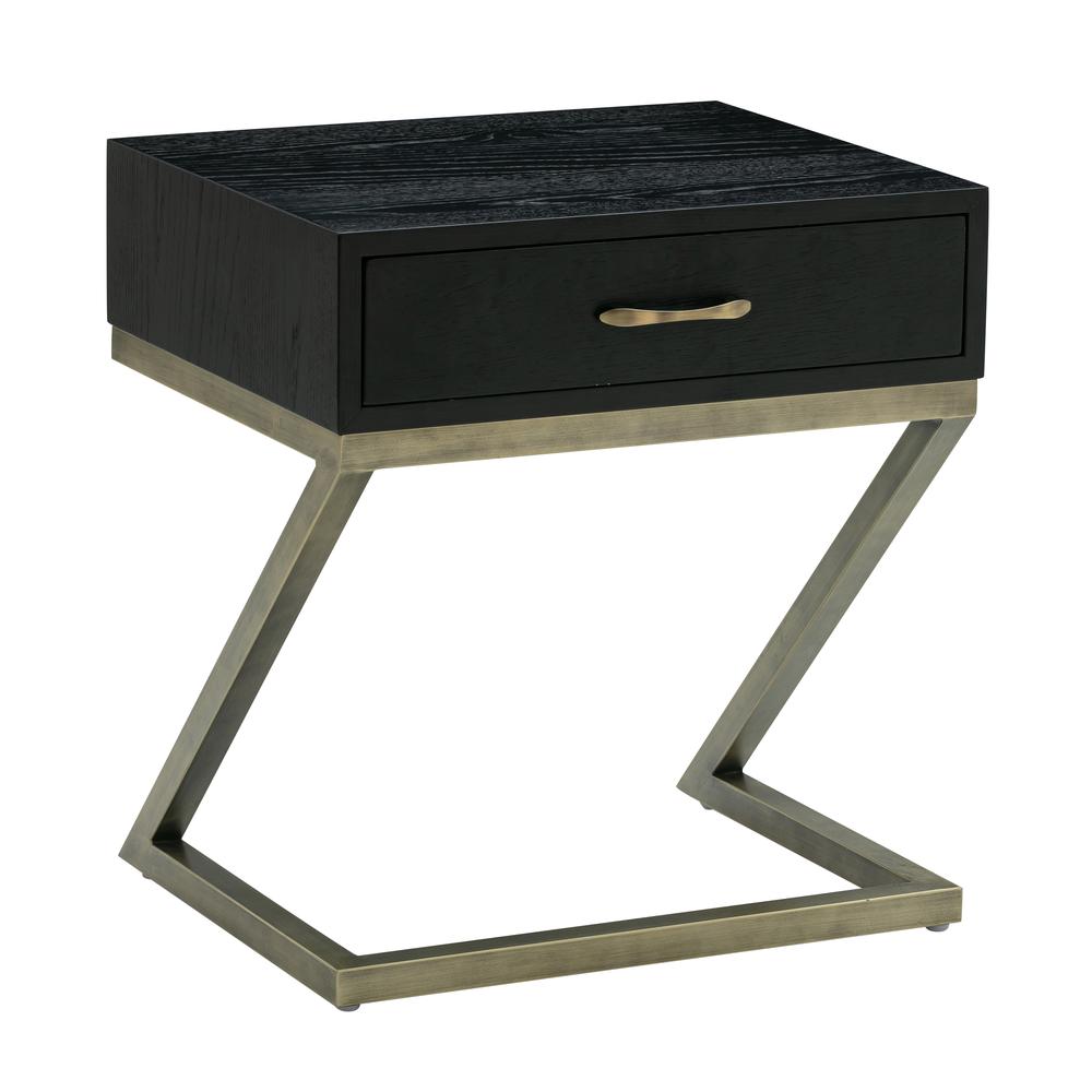 Mason Black Side Table. Picture 1