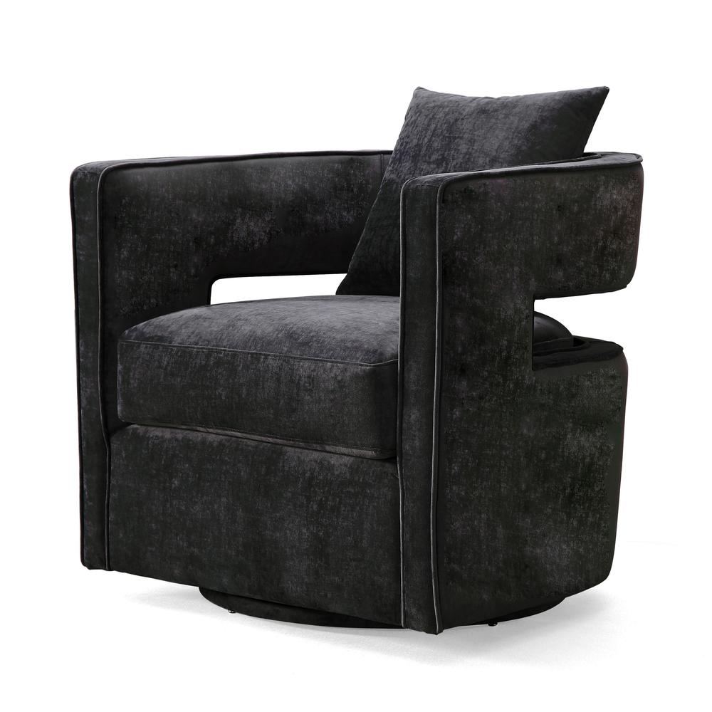 Kennedy Black Swivel Chair. Picture 1