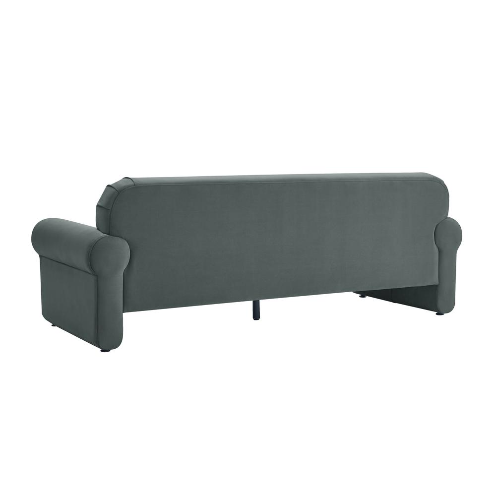 Keelee Grey 84" Velvet Sofa. Picture 11