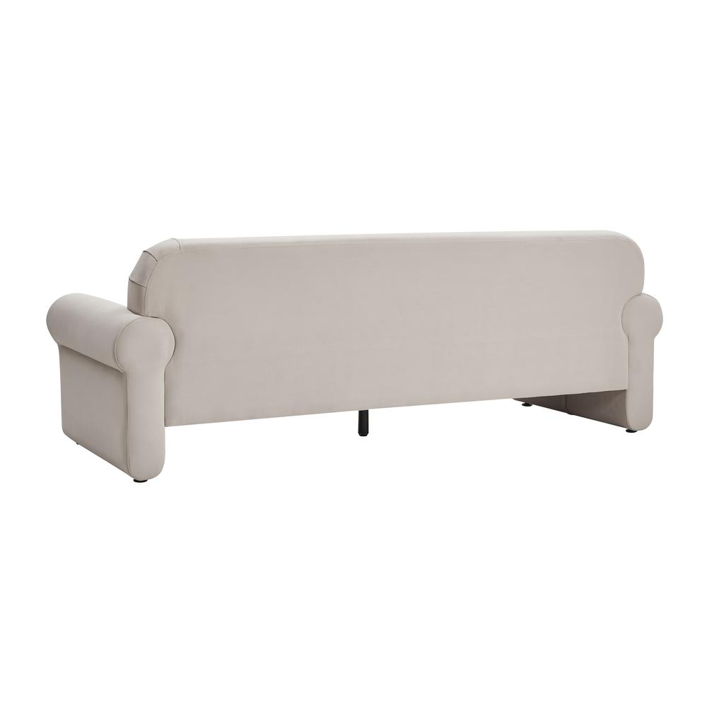 Keelee Taupe 84" Velvet Sofa. Picture 10